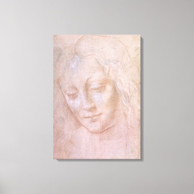 Head of a woman canvas print (Front)