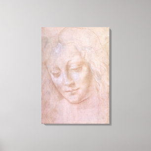Head of a woman canvas print