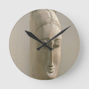 Head of a Woman (stone) Round Clock