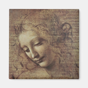Head of a Young Woman with Tousled Hair or, Leda Magnet