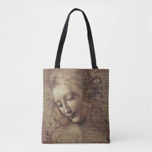 Head of a Young Woman with Tousled Hair or, Leda Tote Bag
