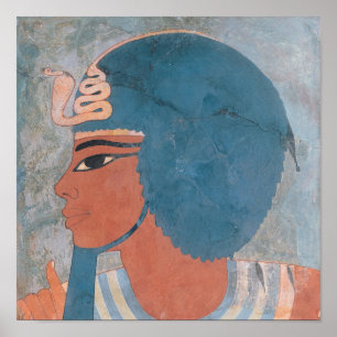 Head of Amenophis III from the tomb of Onsou Poster