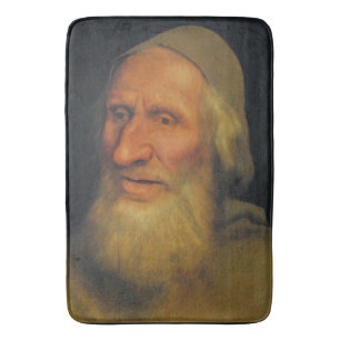 Head of an Old Man (by Quentin Metsys) Bath Mat