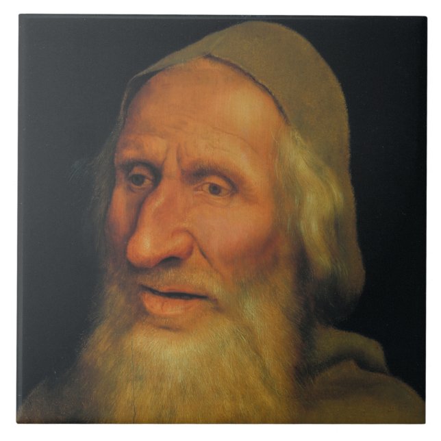Head of an Old Man (by Quentin Metsys) Tile (Front)