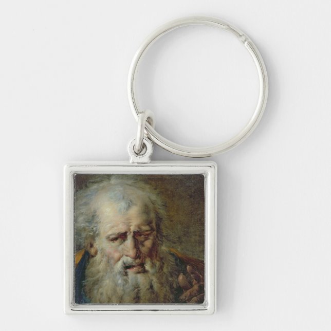 Head of an Old Man Key Ring (Front)