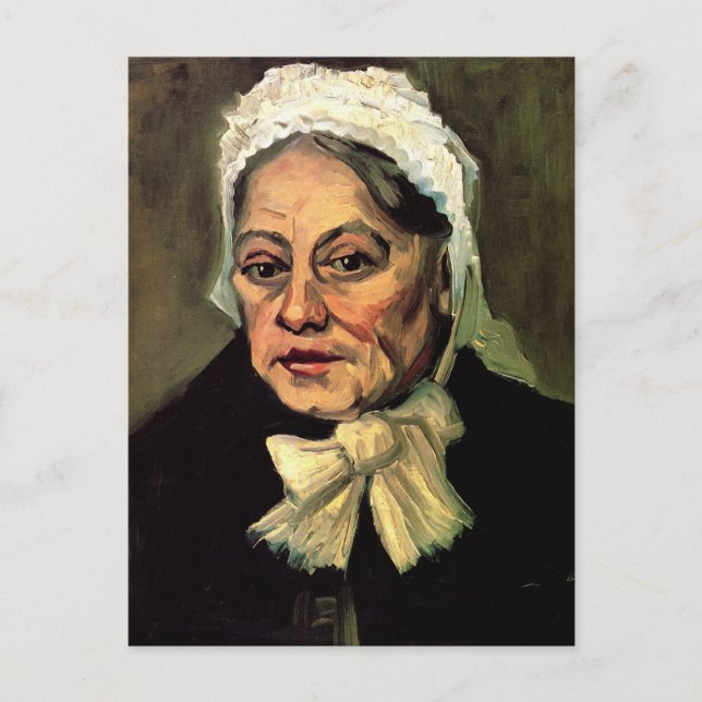 Head of an Old Woman White Cap by Vincent van Gogh Postcard (Front)