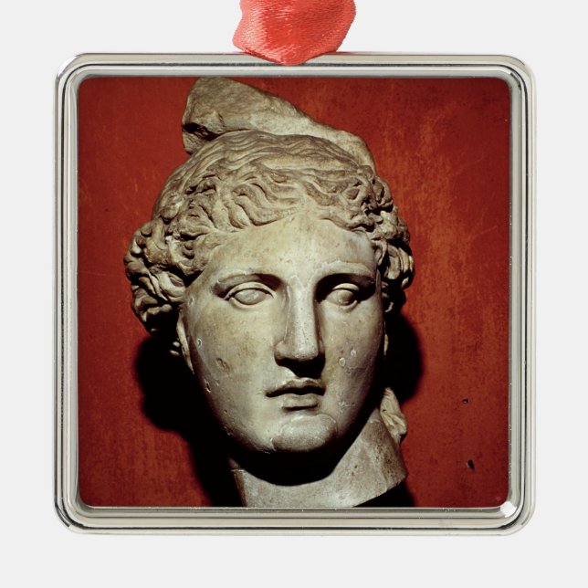 Head of Apollo from Ephesus Metal Tree Decoration (Front)