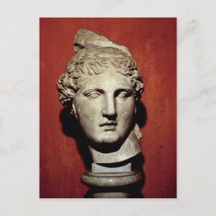 Head of Apollo from Ephesus Postcard