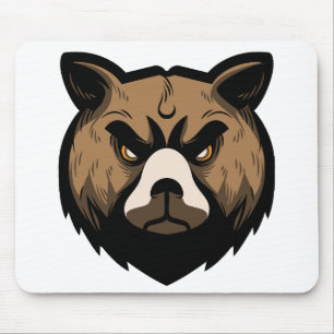 Head of Bear Mouse Pad