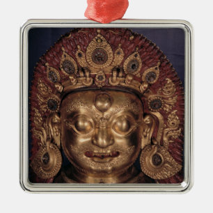 Head of Bhairava, late 17th century Metal Tree Decoration