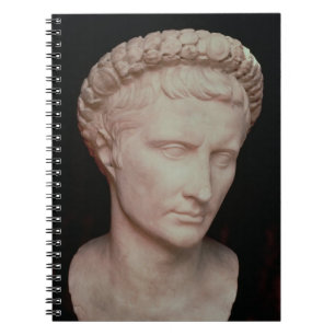 Head of Caesar Augustus Spiral Notebook