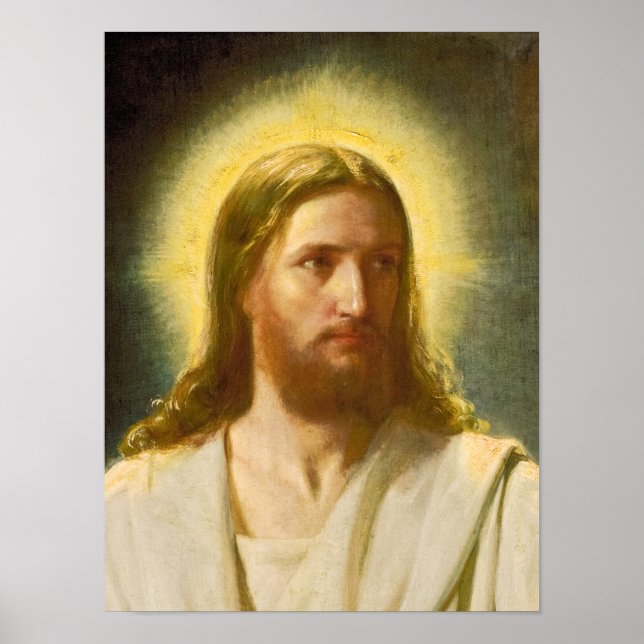 Head of Christ by Carl Heinrich Bloch Poster (Front)