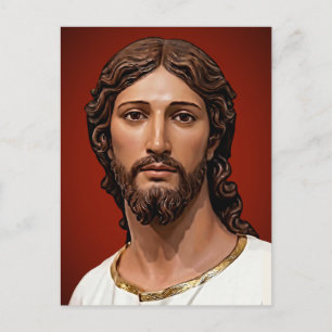 Head of Christ by Mark Edward Westerfield after MB Postcard
