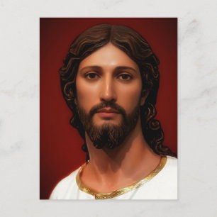 Head of Christ by Mark Edward Westerfield after MB Postcard
