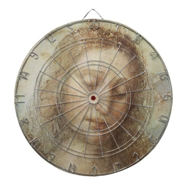 Head of Christ (Christianity) (Leonardo da Vinci) Dartboard (Front)