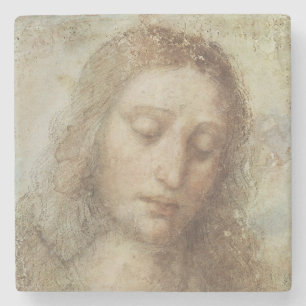 Head of Christ (Christianity) (Leonardo da Vinci) Stone Coaster