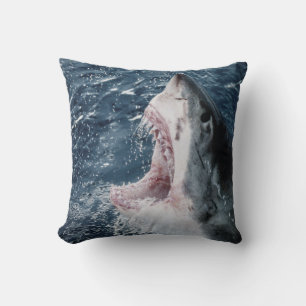 Head of Great White Shark Cushion