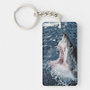 Head of Great White Shark Key Ring