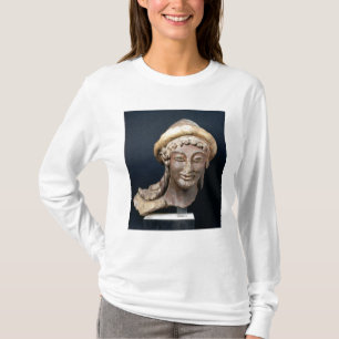 Head of Hermes wearing a pilos T-Shirt