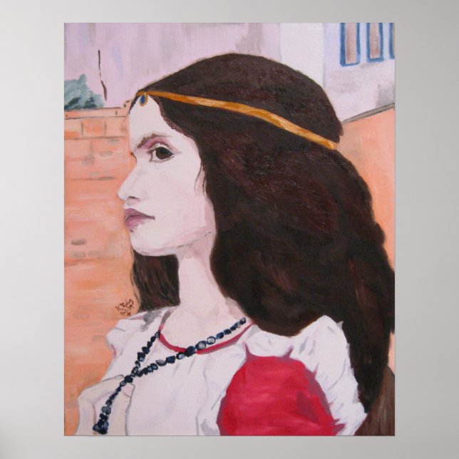 Head of Juliet study poster (Front)