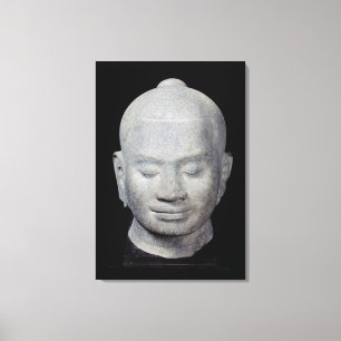 Head of King Jayavarman VII  Bayon Style Canvas Print
