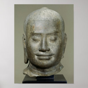 Head of King Jayavarman VII Poster
