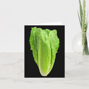 Head of Lettuce Leaves Funny Halloween Lettuce Card