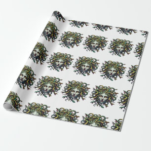 Head of Madusa Wrapping Paper