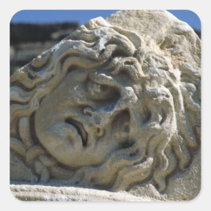 Head of Medusa Square Sticker
