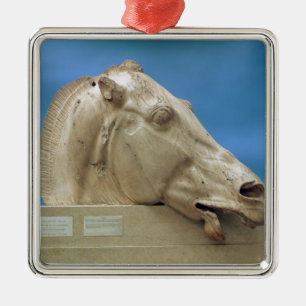 Head of one of the horses of Selene Metal Tree Decoration