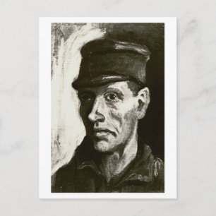 Head of Peasant with Cap, Vincent van Gogh Postcard