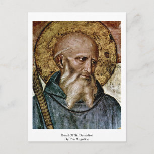 Head Of St. Benedict By Fra Angelico Postcard
