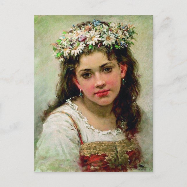 Head Of The Girl Postcard (Front)