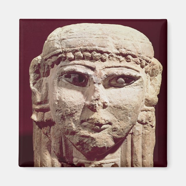 Head of the goddess Ishtar, from Amman, Jordan Magnet (Front)