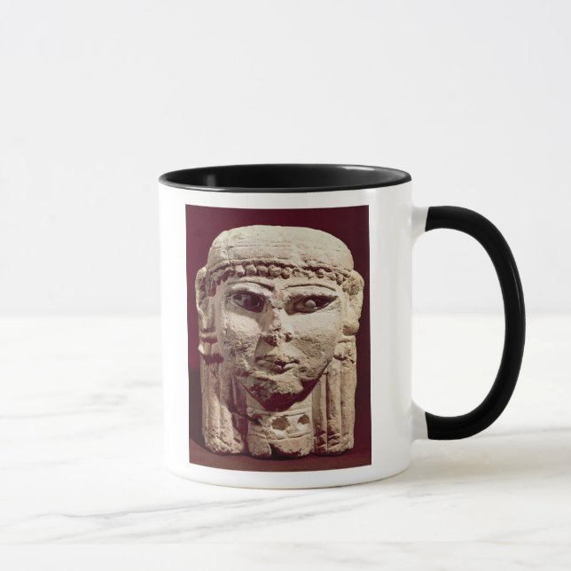 Head of the goddess Ishtar, from Amman, Jordan Mug (Right)