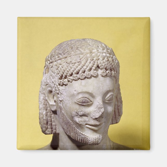 Head of the Rampin Rider, c.550-540 BC Magnet (Front)