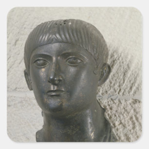 Head of young man, aka 'The Young Aquitaine Square Sticker