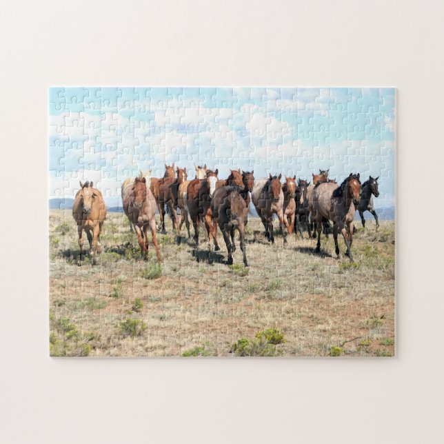 Head-on Herd of Horses puzzle (Horizontal)