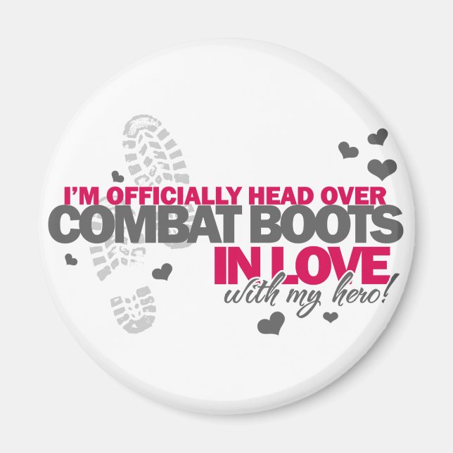 Head over Combat Boots Magnet (Front)