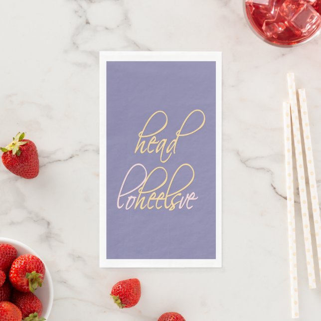 Head over Heels in Love Napkin (Insitu)