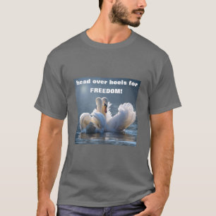 Head over Heels - swans (dark) T-Shirt
