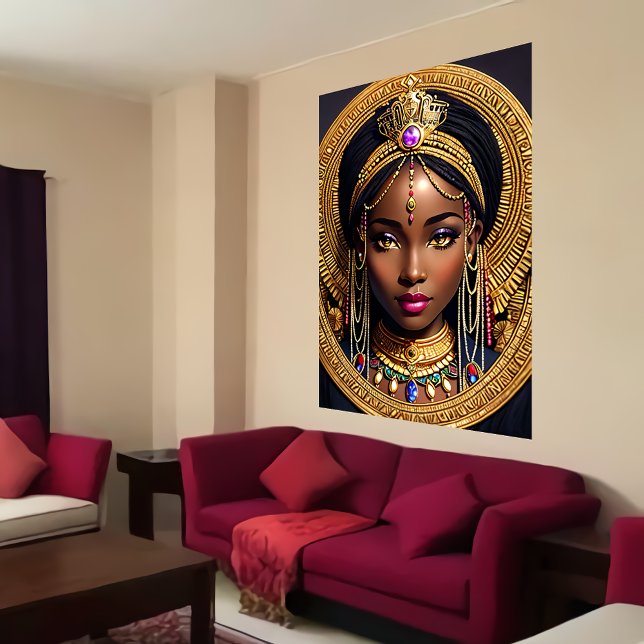 Head portrait of a African Queen | AI Art Poster (Creator Uploaded)