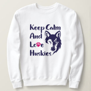 Head Siberian Husky Vintage Sweatshirt