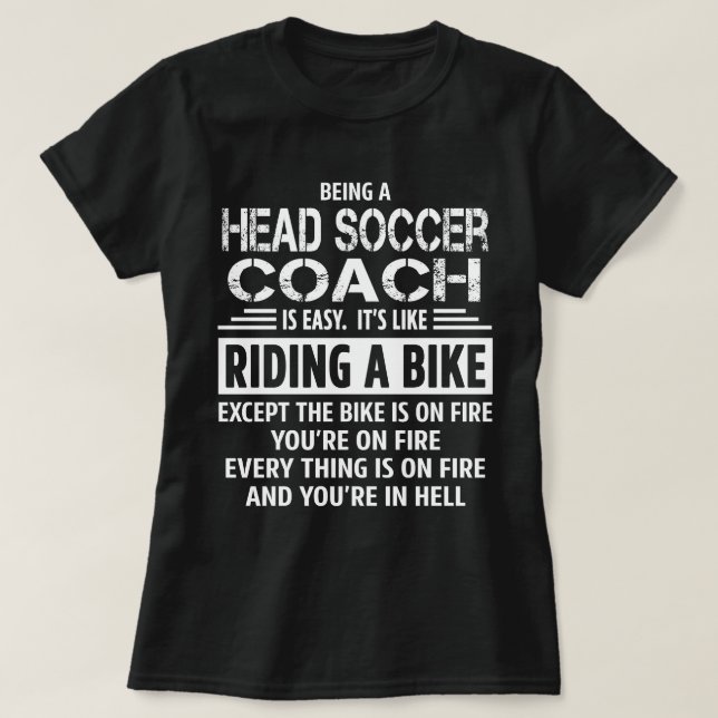 Head Soccer Coach T-Shirt (Design Front)