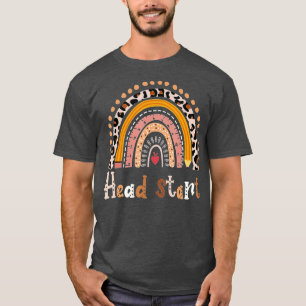 Head Start Rainbow Leopard Back To School Kids Tea T-Shirt