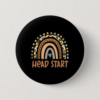 Head Start Rainbow Squad Girls Boys Teacher Back T 6 Cm Round Badge