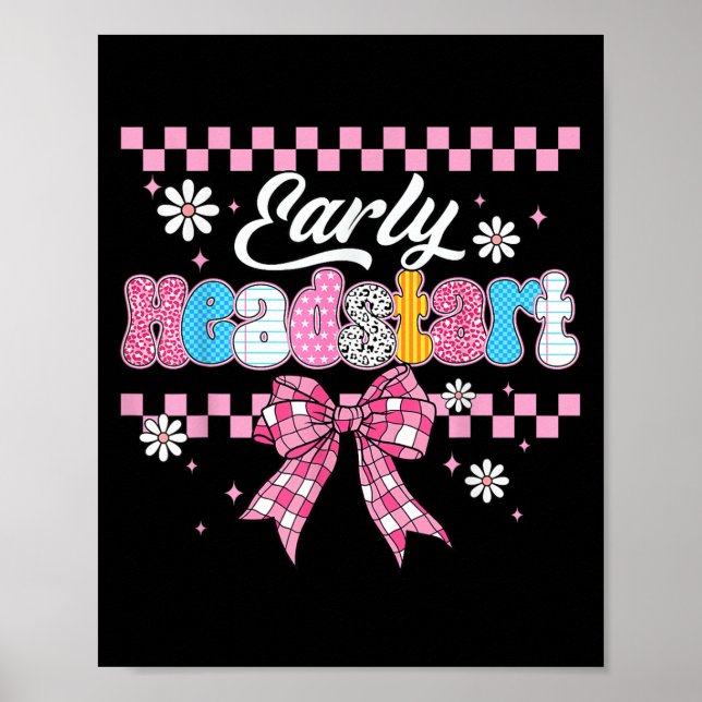 Head Start Teacher Back To School Early Learning M Poster (Front)