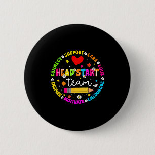 Head Start Team Homeschool Teacher Headstart Back 6 Cm Round Badge