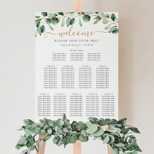 Head Table Greenery Wedding Seating Chart