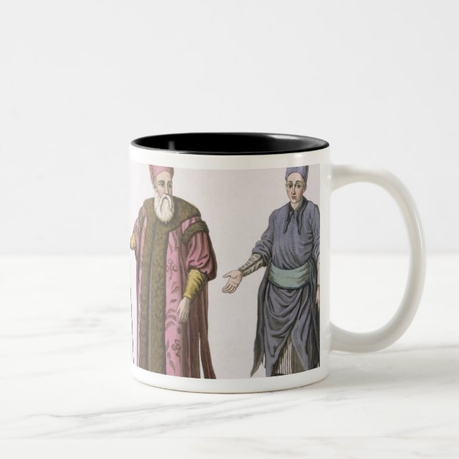 Head Usher of the Harem, Captain of the Harem Ushe Two-Tone Coffee Mug (Right)